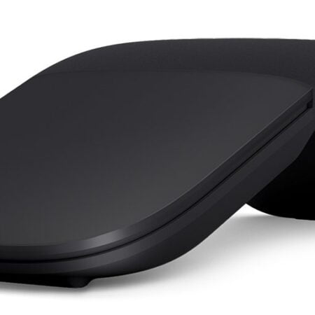 Microsoft Arc Mouse - Black. Sleek,Ergonomic design, Ultra slim and lightweight, Bluetooth - Image 2
